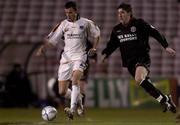 10 March 2006; Keith Fahey, Drogheda United, in action against Stephen Ward, Bohemians. eircom League, Premier Division, Bohemians v Drogheda United, Dalymount Park, Dublin. Picture credit: Brian Lawless / SPORTSFILE