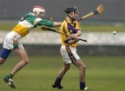 11 March 2006; Tomas Mahon, Wexford, in action against Aidan Hanrahan, Offaly. Allianz National Hurling League, Division 1A, Round 3, Offaly v Wexford, St. Brendan's Park, Birr, Co. Offaly. Picture credit: Pat Murphy / SPORTSFILE