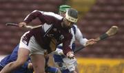 11 March 2006; Ger Farragher, Galway, goes past the Laois goalkeeper Patrick Mullaney to score a goal. Allianz National Hurling League, Division 1B, Round 3, Galway v Laois, Pearse Stadium, Galway. Picture credit: Ray McManus / SPORTSFILE