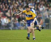 12 March 2006; Fergal Lynch, Clare, in action against Michael Walsh, Waterford. Allianz National Hurling League, Division 1A, Round 3, Waterford v Clare, Fraher Field, Dungarvan, Co. Waterford. Picture credit: Matt Browne / SPORTSFILE