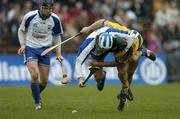 12 March 2006; James Murphy, Waterford, in action against Tony Carmody, Clare. Allianz National Hurling League, Division 1A, Round 3, Waterford v Clare, Fraher Field, Dungarvan, Co. Waterford. Picture credit: Matt Browne / SPORTSFILE