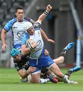 10 May 2014; David McSharry, Connacht, is tackled by Justin Tipuric, Ospreys. Celtic League 2013/14, Round 22, Ospreys v Connacht, Liberty Stadium, Swansea, Wales. Picture credit: Steve Pope / SPORTSFILE