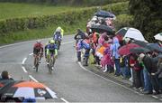 11 May 2014; The breakaway group arrive into the village of Camlough during stage 3 of the Giro d'Italia 2014. Armagh to Dublin. Picture credit: Ramsey Cardy / SPORTSFILE