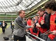 14 May 2014; Liverpool manager Brendan Rodgers meets supporters before the game. Friendly Match, Shamrock Rovers v Liverpool XI, Aviva Stadium, Lansdowne Road, Dublin. Picture credit: Pat Murphy / SPORTSFILE