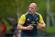 14 May 2014; Munster's Paul O'Connell during squad training ahead of their side's Celtic League 2013/14 Play-off match against Glasgow Warriors on Friday. Munster Rugby Squad Training, Cork Institute of Technology, Bishopstown, Cork. Picture credit: Diarmuid Greene / SPORTSFILE