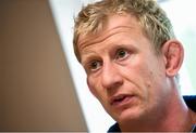 15 May 2014; Leinster captain Leo Cullen during a press conference ahead their RaboDirect PRO12 semi-final against Ulster on Saturday. Leinster Rugby Press Conference, UCD, Belfield, Dublin. Picture credit: Pat Murphy / SPORTSFILE