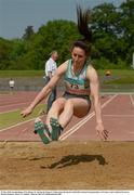 29 May 2016; Saragh Buggy of St Abbans AC during the Women's Triple Jump during the GloHealth National Championships AAI Games and Combined Events in Morton Stadium, Santry, Co. Dublin.  Photo by Piaras Ó Mídheach/Sportsfile