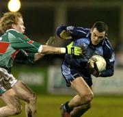 25 March 2006; Paul Casey, Dublin, in action against Alan Durcan, Mayo. Allianz National Football League, Division 1A, Round 6, Dublin v Mayo, Parnell Park, Dublin. Picture credit: Matt Browne / SPORTSFILE