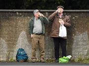 18 May 2014; Eugene Killen, left, and Eddie Caughey, both from Newcastle, Co. Down, enjoy a cup of tea ahead of the game. Ulster GAA Football Senior Championship Preliminary Round, Tyrone v Down, Healy Park, Omagh, Co. Tyrone. Picture credit: Stephen McCarthy / SPORTSFILE