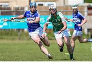 18 May 2014; Darren Moore, London, in action against Willie Hyland, Laois. GAA All-Ireland Senior Hurling Championship Qualifier Group, Round 4, London v Laois, Páirc Smárgaid, Ruislip, London, England. Picture credit: Matt Impey / SPORTSFILE