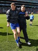 27 April 2014; Owen Lennon, Monaghan, is helped off the field after the game after picking up an injury. Allianz Football League Division 2 Final, Donegal v Monaghan, Croke Park, Dublin. Picture credit: Ray McManus / SPORTSFILE