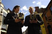 10 April 2006; Tony Carmody, right, Clare hurler and Michael Meehan, Galway footballer, who were presented with the Vodafone Player of the Month awards for the month of March. Westbury Hotel, Dublin. Picture credit: Damien Eagers / SPORTSFILE