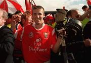 4 July 1999; Ben O'Connor of Cork following the Munster Senior Hurling Championship Final match between Cork and Clare at Semple Stadium in Thurles, Tipperary. Photo by Damien Eagers/Sportsfile