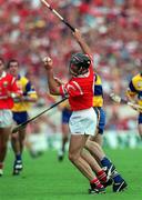 4 July 1999; Brian Corcoran of Cork during the Munster Senior Hurling Championship Final match between Cork and Clare at Semple Stadium in Thurles, Tipperary. Photo by Brendan Moran/Sportsfile