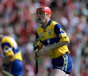 4 July 1999; Brian Lohan of Clare reacts during the Munster Senior Hurling Championship Final match between Cork and Clare at Semple Stadium in Thurles, Tipperary. Photo by Brendan Moran/Sportsfile