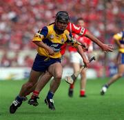 4 July 1999; David Forde of Clare during the Munster Senior Hurling Championship Final match between Cork and Clare at Semple Stadium in Thurles, Tipperary. Photo by Brendan Moran/Sportsfile