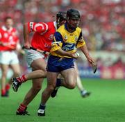 4 July 1999; David Forde of Clare  during the Munster Senior Hurling Championship Final match between Cork and Clare at Semple Stadium in Thurles, Tipperary. Photo by Brendan Moran/Sportsfile