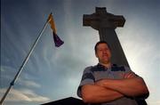 17 June 1999; Wexford hurler Ger Cushe pictured at the 1798 Rememberance Monument in Gorey, Wexford. Photo by Brendan Moran/Sportsfile