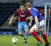 11 April 2006; Shane Robinson, Drogheda United, in action against Andrew Hunter, Linfield. Setanta Cup Semi-Final, Linfield v Drogheda United, Windsor Park, Belfast. Picture credit: Oliver McVeigh / SPORTSFILE