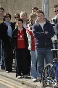 14 April 2006; Leinster supporters queue to purchase tickets for the Heineken Cup Semi-Final game against Munster on April 23rd. Lansdowne Road, Dublin. Picture credit: Ray McManus / SPORTSFILE