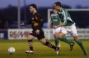 14 April 2006; Danny Murphy, Cork City, in action against Eamon Zayed, Bray Wanderers. eircom League, Premier Division, Bray Wanderers v Cork City, Carlisle Grounds, Bray, Co. Wicklow. Picture credit: Pat Murphy / SPORTSFILE