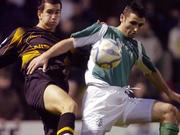 14 April 2006; Eamon Zayed, Bray Wanderers, in action against Admir Softic, Cork City. eircom League, Premier Division, Bray Wanderers v Cork City, Carlisle Grounds, Bray, Co. Wicklow. Picture credit: Pat Murphy / SPORTSFILE