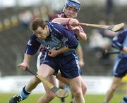 16 April 2006; Tommy Moore, Dublin, in action against Brendan Murtagh, Westmeath. Allianz National Hurling League, Division 2 Semi-Final, Dublin v Westmeath, Pairc Tailteann, Navan, Co. Meath. Picture credit: Ray Lohan / SPORTSFILE