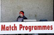 16 April 2006; Cian O'Rourke sells match programmes before the game. Allianz National Hurling League, Division 3 Semi-Final, Donegal v Longford, Kingspan Breffni Park, Cavan. Picture credit: Damien Eagers / SPORTSFILE