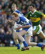 16 April 2006; Padraic Clancy, Laois, in action against Paul Galvin, Kerry. Allianz National Football League, Division 1 Semi-Final, Kerry v Laois, Fitzgerald Stadium, Killarney, Co. Kerry. Picture credit: Brendan Moran / SPORTSFILE