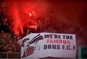 23 May 2014; Bohemians fans before the game. Airtricity League Premier Division, Shamrock Rovers v Bohemians, Tallaght Stadium, Tallaght, Co. Dublin. Picture credit: David Maher / SPORTSFILE