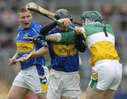 16 April 2006; Colin Morrissey, Tipperary, in action against Declan Tanner, Offaly. Allianz National Hurling League, Division 1 Quarter-Final, Tipperary v Offaly, Semple Stadium, Thurles, Co. Tipperary. Picture credit: Brian Lawless / SPORTSFILE