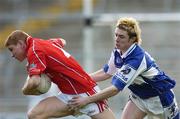 23 April 2006; Stephen O'Donoghue, Cork, in action against Michael Tierney, Laois. Cadbury's All-Ireland U21 Football Championship Semi-Final, Cork v Laois, Gaelic Grounds, Limerick. Picture credit: David Maher / SPORTSFILE