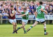 25 May 2014; Eddie Hoare, Galway, in action against Tony Gaughan, London. Connacht GAA Football Senior Championship, Quarter-Final, London v Galway, Emerald Park, Ruislip, London, England. Picture credit: Ray Ryan / SPORTSFILE