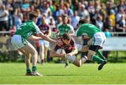25 May 2014; Eddie Hoare, Galway, in action against Philip Butler and Stephen Curran, London. Connacht GAA Football Senior Championship, Quarter-Final, London v Galway, Emerald Park, Ruislip, London, England. Picture credit: Ray Ryan / SPORTSFILE