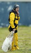 22 April 2006; Frank Fahey, T.D, Junior Minister for justice equality and law after a tandem parachute jump in support of the Alan Kerins African Projects, Irish Parachute Club, Clonbullogue, Co. Offaly. Picture credit: Damien Eagers / SPORTSFILE