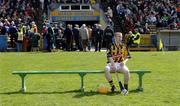 23 April 2006; Kilkenny's James 'Cha' Fitzpatrick takes up his position for the team photograph. Allianz National Hurling League, Division 1 Semi-Final, Kilkenny v Tipperary, Semple Stadium, Thurles, Co. Tipperary. Picture credit: Ray McManus / SPORTSFILE