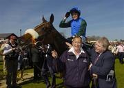 28 April 2006; Barry Geraghty on Macs Joy after winning the ACCBank Champion Hurdle. Punchestown Racecourse, Co. Kildare. Picture credit: Matt Browne / SPORTSFILE