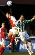 28 April 2006; Neal Fenn, Cork City, in action against, Sean O'Connor, St. Patrick Athletic. eircom League, Premier Division, St. Patrick's Athletic v Cork City, Richmond Park, Dublin. Picture credit: David Maher / SPORTSFILE