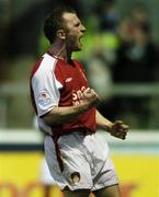 28 April 2006; Trevor Molloy, St. Patrick's Athletic, celebrates after scoring his side's second goal. eircom League, Premier Division, St. Patrick's Athletic v Cork City, Richmond Park, Dublin. Picture credit: David Maher / SPORTSFILE