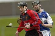 30 April 2006; Paul Braniff, Down, in action against John Walsh, Laois. National Hurling League, Division 1 Relegation Final. Laois v Down, Pairc Tailteann, Navan, Co. Meath. Picture credit: Brian Lawless / SPORTSFILE