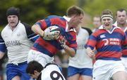 6 May 2006; Niall Carson, Clontarf, is tackled by Frank Murphy, Cork Constitution. AIB League 2005-2006 Division 1 Semi-Final, Clontarf v Cork Constitution, Castle Avenue, Clontarf, Dublin. Picture credit; Damien Eagers / SPORTSFILE