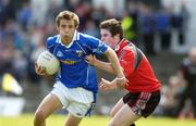 7 May 2006; Conor Smith, Cavan, is tackled by Conor Og O'Hagan, Down. Ulster Minor Football Championship, Down v Cavan, Casement Park, Belfast, Co Antrim. Picture credit; Matt Browne / SPORTSFILE