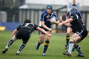 7 May 2006; Leinster No 8 Jamie Heaslip barges his way upfield in his side's 21-18 victory over Glasgow Warriors. Celtic League, Glasgow Warriors v Leinster, Firhill, Scotland. Picture credit; Gordon Fraser / SPORTSFILE *** Local Caption *** .