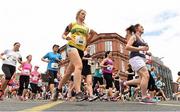 2 June 2014; Athletes make their way over Baggot Street Bridge during the early stages of the Flora Women's Mini Marathon 2014. Baggot Street, Dublin. Picture credit: Pat Murphy / SPORTSFILE