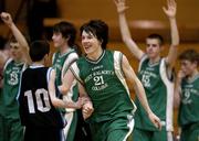 9 May 2006; Chris Henry, St. Malachys, Belfast, celebrates at the end of the match. All-Ireland Second Year A Boys Final, St. Malachys, Belfast v Mercy Mounthawk, Tralee, National Basketball Arena, Tallaght, Dublin. Picture credit: Brian Lawless / SPORTSFILE