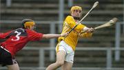 14 May 2006; Kevin Barry McShane, Antrim, in action against Padraig Flynn, Down. Ulster Minor Hurling Championship, Antrim v Down, Casement Park, Belfast. Picture credit; Pat Murphy / SPORTSFILE