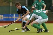 14 May 2006; Philip Stirling, Lisnagarvey, in action against Clinton Murphy, Glenanne. The Men's 2006 Club Championships, Lisnagarvey v Glenanne, National Hockey Stadium, UCD, Belfield, Dublin. Picture credit: Ciara Lyster / SPORTSFILE