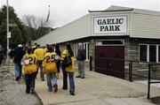 14 May 2006; Roscommon fans arrive for the game. Bank of Ireland Connacht Football Championship, New York v Roscommon, Gaelic Park, The Bronx, New York, USA. Picture credit: Brendan Moran / SPORTSFILE