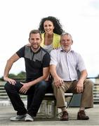 4 June 2014; Ken McGrath with his wife Dawn and father Pat at the launch of “The Ken McGrath Rehabilitation Fund”. Grandville Hotel, Waterford. Picture credit: Matt Browne / SPORTSFILE