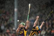 4 June 2014; Owen McGrath, Kilkenny, in action against Conor McDonald, Wexford. Bord Gais Energy Leinster GAA Hurling Under 21 Championship, Kilkenny v Wexford, Nowlan Park, Kilkenny. Picture credit: Matt Browne / SPORTSFILE